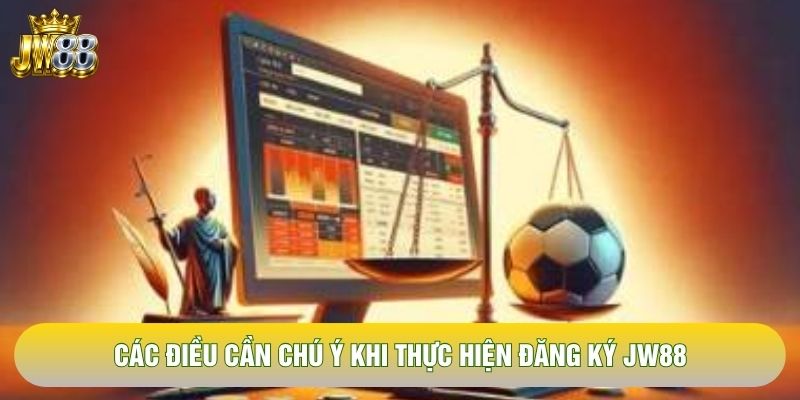 Các điều cần chú ý khi thực hiện đăng ký JW88 Các điều cần chú ý khi thực hiện đăng ký JW88