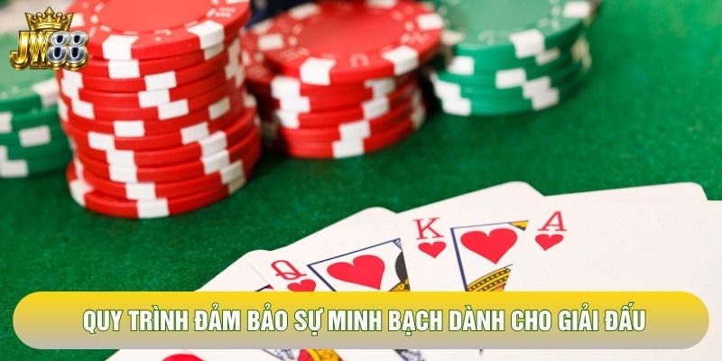 Quy trình đảm bảo sự minh bạch dành cho giải đấu Quy trình đảm bảo sự minh bạch dành cho giải đấu