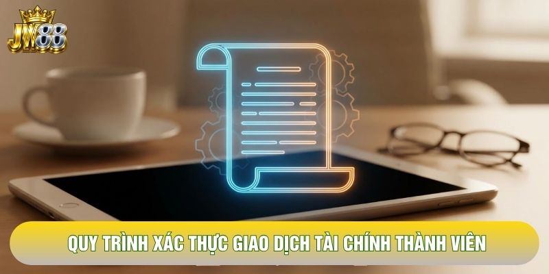 Quy trình xác thực giao dịch tài chính thành viên Quy trình xác thực giao dịch tài chính thành viên